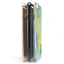 Green 211 Absorbed Watercolor Texture iPhone 6/6s or 6/6s Plus 2-Piece Hybrid INK-Fuzed Case