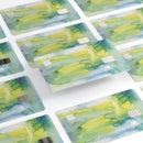 Green 211 Absorbed Watercolor Texture - Premium Protective Decal Skin-Kit for the Apple Credit Card