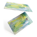 Green 211 Absorbed Watercolor Texture - Premium Protective Decal Skin-Kit for the Apple Credit Card