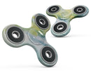 Green 211 Absorbed Watercolor Texture Full-Body Fidget Spinner Skin-Kit