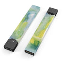 Green 211 Absorbed Watercolor Texture - Premium Decal Protective Skin-Wrap Sticker compatible with the Juul Labs vaping device