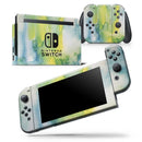 Green 211 Absorbed Watercolor Texture - Vinyl Skin Wrap for Nintendo Switch 2, OLED, Lite, Pro Controller, Wii & Classic Handhelds
