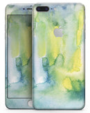 Green 211 Absorbed Watercolor Texture - Skin-kit for the iPhone 8 or 8 Plus