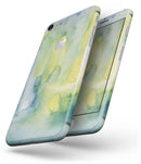 Green 211 Absorbed Watercolor Texture - Skin-kit for the iPhone 8 or 8 Plus