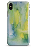 Green 211 Absorbed Watercolor Texture - iPhone X Clipit Case
