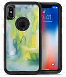 Green 211 Absorbed Watercolor Texture - iPhone X OtterBox Case & Skin Kits