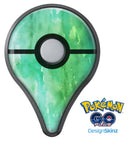 Green 2 Absorbed Watercolor Texture Pokémon GO Plus Vinyl Protective Decal Skin Kit