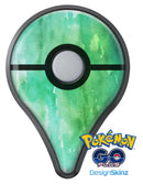 Green 2 Absorbed Watercolor Texture Pokémon GO Plus Vinyl Protective Decal Skin Kit