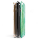 Green 2 Absorbed Watercolor Texture iPhone 6/6s or 6/6s Plus 2-Piece Hybrid INK-Fuzed Case