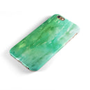 Green 2 Absorbed Watercolor Texture iPhone 6/6s or 6/6s Plus 2-Piece Hybrid INK-Fuzed Case