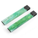 Green 2 Absorbed Watercolor Texture - Premium Decal Protective Skin-Wrap Sticker compatible with the Juul Labs vaping device