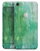 Green 2 Absorbed Watercolor Texture - Skin-kit for the iPhone 8 or 8 Plus
