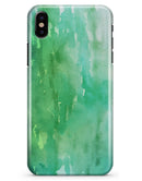 Green 2 Absorbed Watercolor Texture - iPhone X Clipit Case