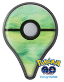 Green 321 Absorbed Watercolor Texture Pokémon GO Plus Vinyl Protective Decal Skin Kit