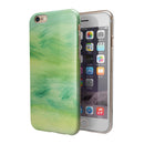 Green 321 Absorbed Watercolor Texture iPhone 6/6s or 6/6s Plus 2-Piece Hybrid INK-Fuzed Case