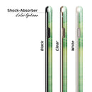 Green 321 Absorbed Watercolor Texture iPhone 6/6s or 6/6s Plus 2-Piece Hybrid INK-Fuzed Case