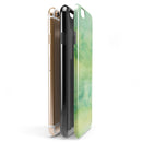 Green 321 Absorbed Watercolor Texture iPhone 6/6s or 6/6s Plus 2-Piece Hybrid INK-Fuzed Case