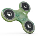 Green 321 Absorbed Watercolor Texture Full-Body Fidget Spinner Skin-Kit