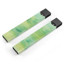 Green 321 Absorbed Watercolor Texture - Premium Decal Protective Skin-Wrap Sticker compatible with the Juul Labs vaping device