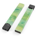Green 321 Absorbed Watercolor Texture - Premium Decal Protective Skin-Wrap Sticker compatible with the Juul Labs vaping device