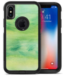 Green 321 Absorbed Watercolor Texture - iPhone X OtterBox Case & Skin Kits