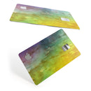 Green 592 Absorbed Watercolor Texture - Premium Protective Decal Skin-Kit for the Apple Credit Card