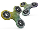 Green 592 Absorbed Watercolor Texture Full-Body Fidget Spinner Skin-Kit