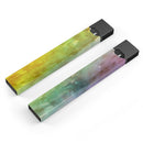 Green 592 Absorbed Watercolor Texture - Premium Decal Protective Skin-Wrap Sticker compatible with the Juul Labs vaping device