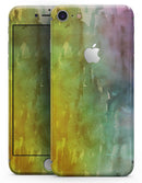 Green 592 Absorbed Watercolor Texture - Skin-kit for the iPhone 8 or 8 Plus