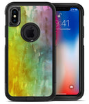 Green 592 Absorbed Watercolor Texture - iPhone X OtterBox Case & Skin Kits