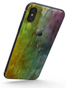 Green 592 Absorbed Watercolor Texture - iPhone X Skin-Kit