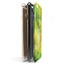 Green 863 Absorbed Watercolor Texture iPhone 6/6s or 6/6s Plus 2-Piece Hybrid INK-Fuzed Case