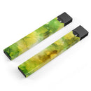 Green 863 Absorbed Watercolor Texture - Premium Decal Protective Skin-Wrap Sticker compatible with the Juul Labs vaping device