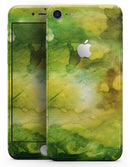 Green 863 Absorbed Watercolor Texture - Skin-kit for the iPhone 8 or 8 Plus