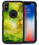 Green 863 Absorbed Watercolor Texture - iPhone X OtterBox Case & Skin Kits