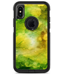 Green 863 Absorbed Watercolor Texture - iPhone X OtterBox Case & Skin Kits