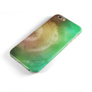 Green 8643 Absorbed Watercolor Texture iPhone 6/6s or 6/6s Plus 2-Piece Hybrid INK-Fuzed Case