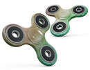 Green 8643 Absorbed Watercolor Texture Full-Body Fidget Spinner Skin-Kit