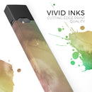 Green 8643 Absorbed Watercolor Texture - Premium Decal Protective Skin-Wrap Sticker compatible with the Juul Labs vaping device