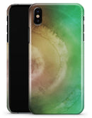 Green 8643 Absorbed Watercolor Texture - iPhone X Clipit Case
