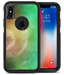 Green 8643 Absorbed Watercolor Texture - iPhone X OtterBox Case & Skin Kits