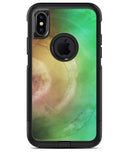 Green 8643 Absorbed Watercolor Texture - iPhone X OtterBox Case & Skin Kits