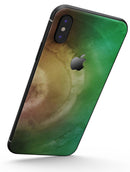 Green 8643 Absorbed Watercolor Texture - iPhone X Skin-Kit