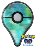 Green 979 Absorbed Watercolor Texture Pokémon GO Plus Vinyl Protective Decal Skin Kit