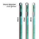Green 979 Absorbed Watercolor Texture iPhone 6/6s or 6/6s Plus 2-Piece Hybrid INK-Fuzed Case