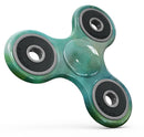 Green 979 Absorbed Watercolor Texture Full-Body Fidget Spinner Skin-Kit