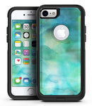 Green 979 Absorbed Watercolor Texture - iPhone 7 or 8 OtterBox Case & Skin Kits