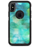 Green 979 Absorbed Watercolor Texture - iPhone X OtterBox Case & Skin Kits
