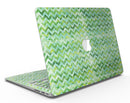 Green Basic Watercolor Chevron Pattern - MacBook Air Skin Kit