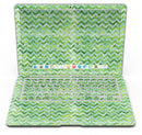Green Basic Watercolor Chevron Pattern - MacBook Air Skin Kit